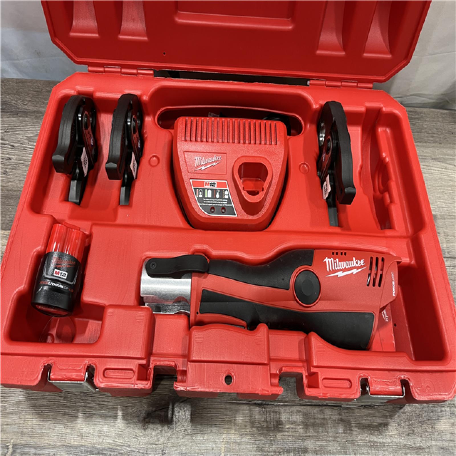 AS-IS Milwaukee 12-Volt Lithium-Ion Force Logic Cordless Press Tool Kit