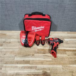 HOUSTON LOCATION - AS - IS Milwaukee 12V Lithium-Ion Cordless 1/4 in. Hex Screwdriver Kit