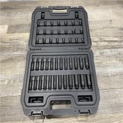 AS-IS DEWALT 1/4 in. Drive Metric and SAE Impact Socket Set (48-Piece)