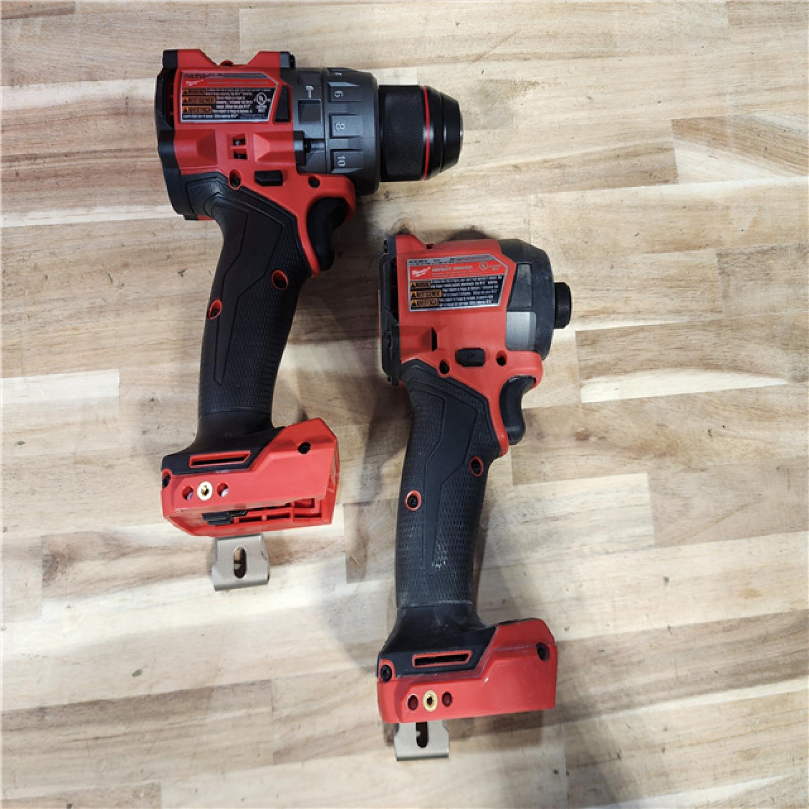 HOUSTON LOCATION - AS-IS Milwaukee  FUEL 18V Lithium-Ion Brushless Cordless Hammer Drill and Impact Driver Combo Kit