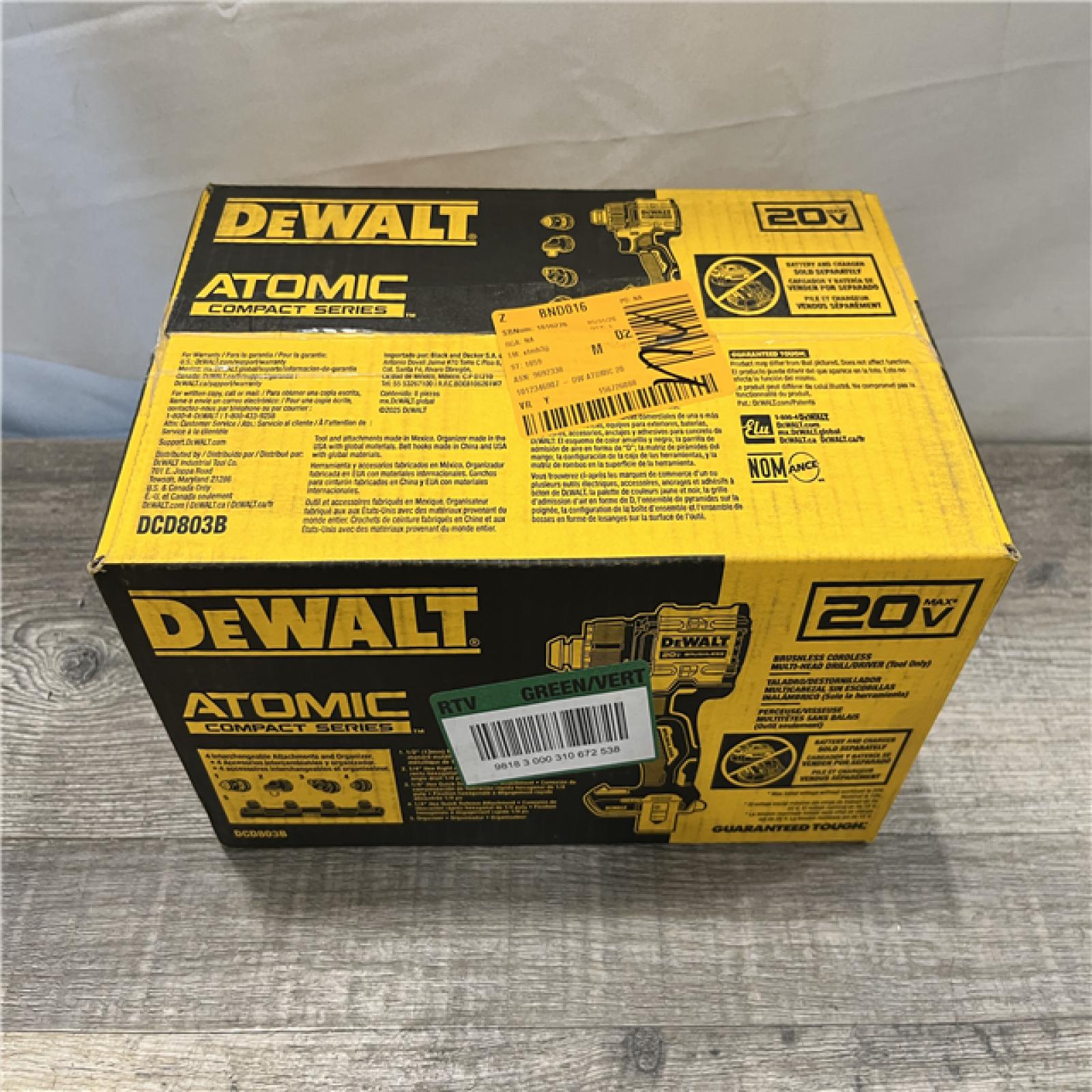 NEW - DEWALT ATOMIC 20V MAX 1/2 in. Multi-Head Drill Driver (Tool Only)
