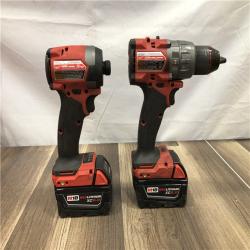 AS-IS Milwaukee  FUEL 18V Lithium-Ion Brushless Cordless Hammer Drill and Impact Driver Combo Kit