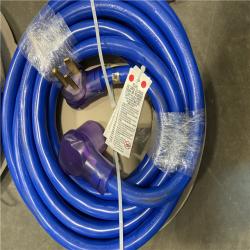 AS-IS - Southwire 25 ft. STW 8/3 Weather Resistant Electrical Extension Cord, Blue (4 UNITS)