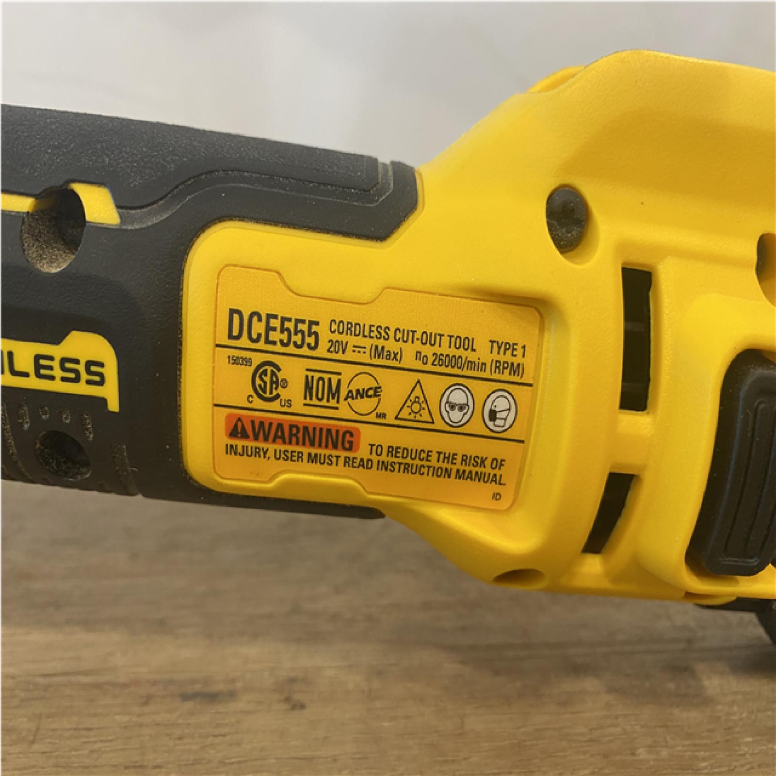 as-is DEWALT XR 20V Lithium-Ion Cordless Rotary Drywall Cut-Out Tool (Tool Only)