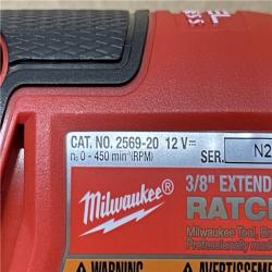 AS-IS M12 FUEL 12VCordless 3/8 in. Extended Reach High Speed Ratchet Kit