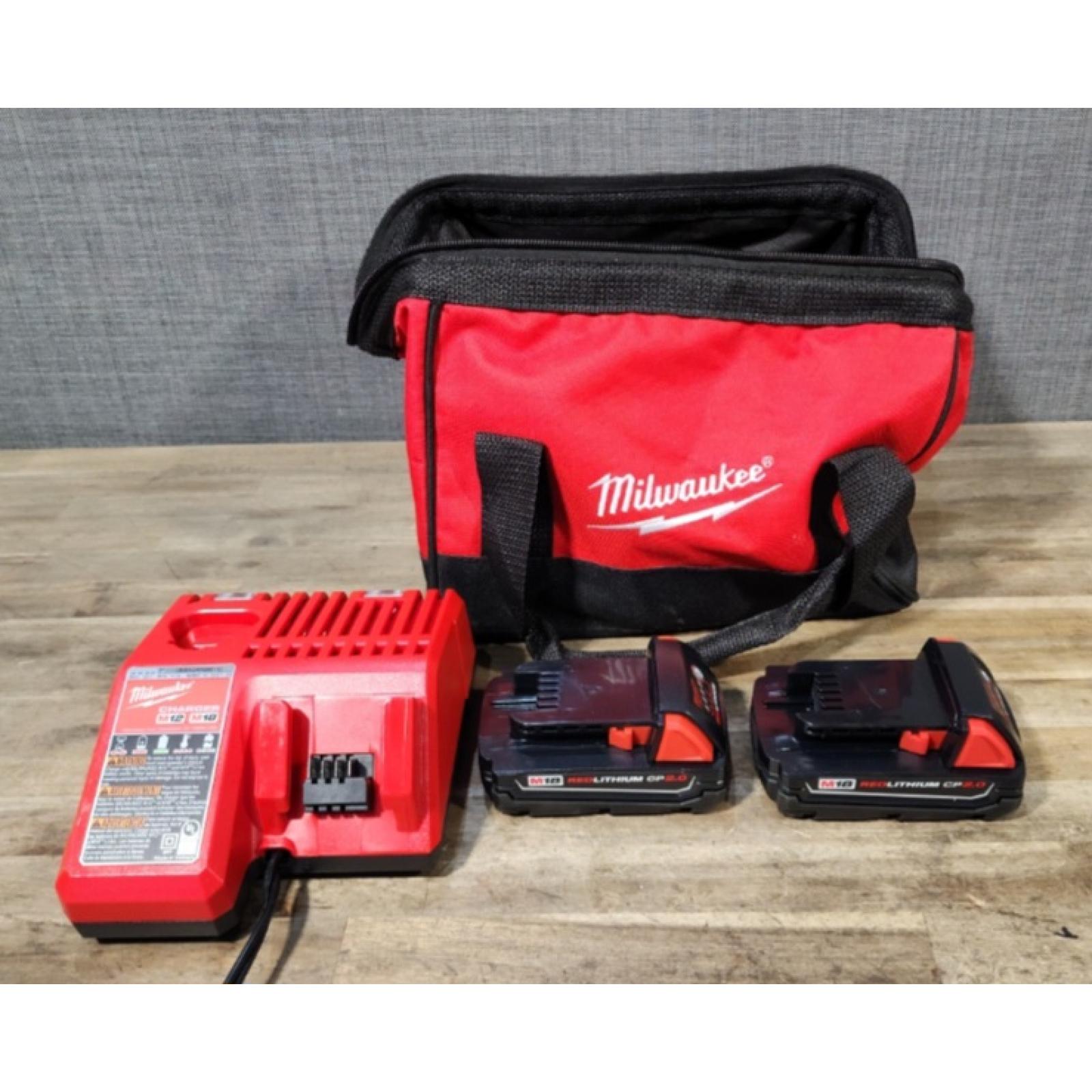 HOUSTON LOCATION - AS-IS Milwaukee M18 Brushed Cordless (2-Tool) Drill/Driver and Impact Driver Kit