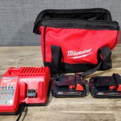 HOUSTON LOCATION - AS-IS Milwaukee M18 Brushed Cordless (2-Tool) Drill/Driver and Impact Driver Kit