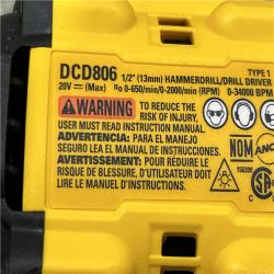 AS-IS DEWALT 20V XR Brushless Cordless 1/2 in. Hammer Drill (Tool-Only)
