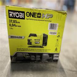 DALLAS LOCATION - RYOBI ONE+ HP 18V 1/4 hp Cordless Battery Powered Transfer Pump with 2.0 Ah Battery and Charger