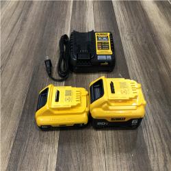 AS-IS DEWALT 20V MAX Lithium-Ion 6.0Ah and 4.0Ah Battery and Charger Starter Kit