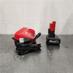 AS-IS- Milwaukee 12-Volt Lithium-Ion XC High Output 5.0 Ah Battery Pack with Charger Starter Kit