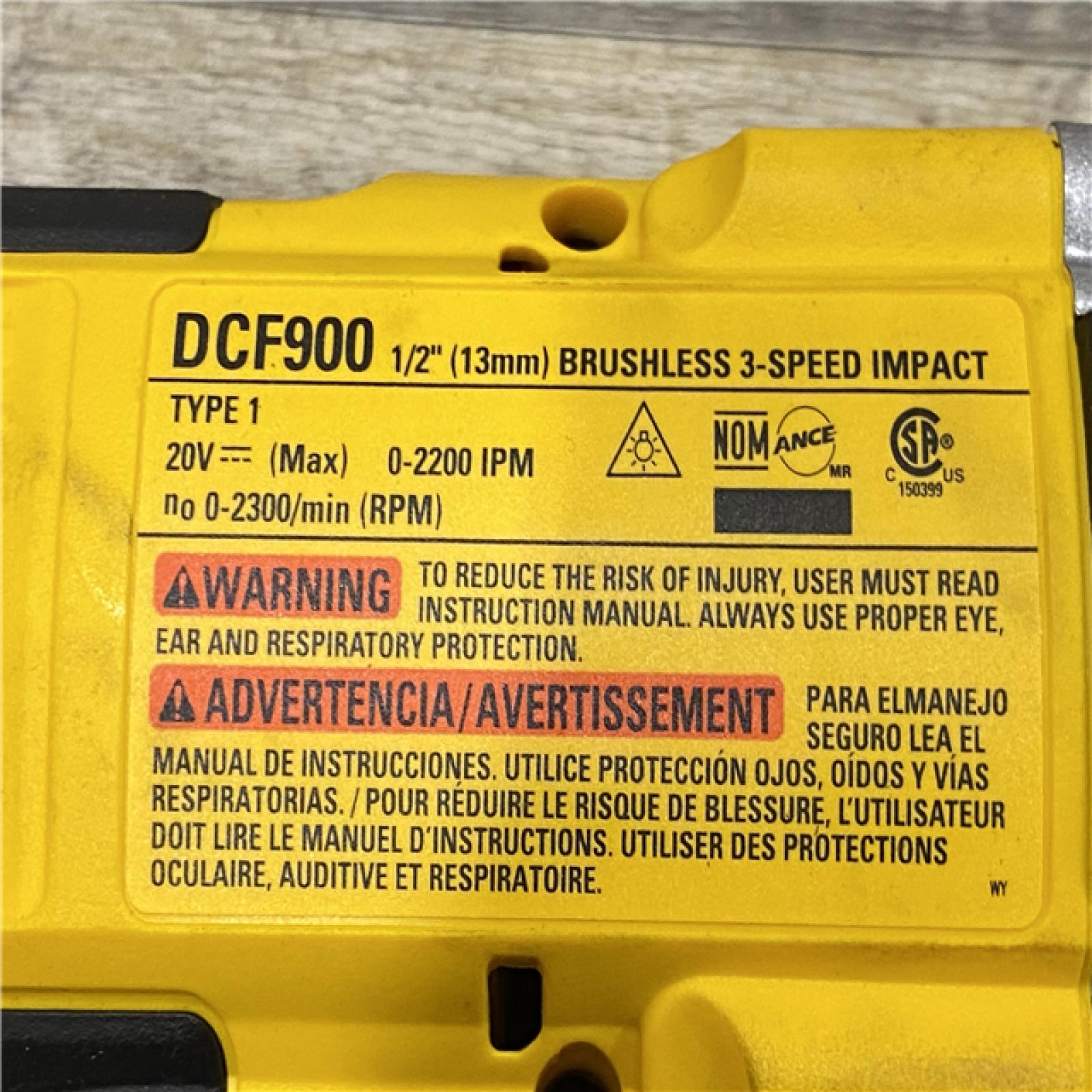 AS-IS DEWALT 20V MAX Lithium-Ion Cordless 1/2 in. Impact Wrench Kit