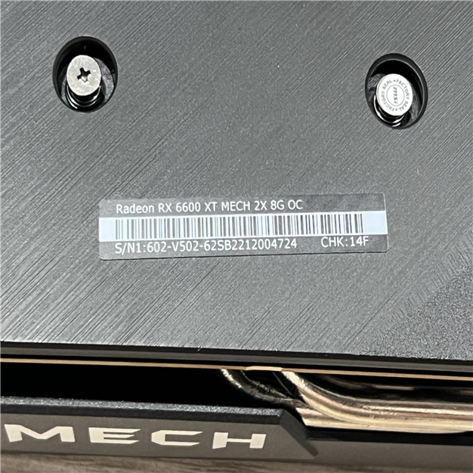 AS-IS MSI Radeon RX 6600 XT MECH 2X 8G OC Gaming Graphics Card