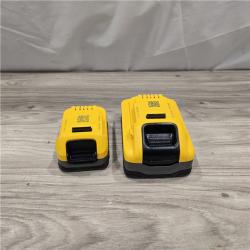 AS-IS Dewalt DCBP315-2C 20V MAX POWERSTACK Lithium-Ion Battery Starter Kit