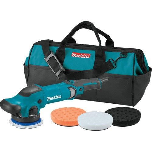 AS-IS - Makita 5 in. Dual Action Random Orbit Polisher with Foam Pads and Bag