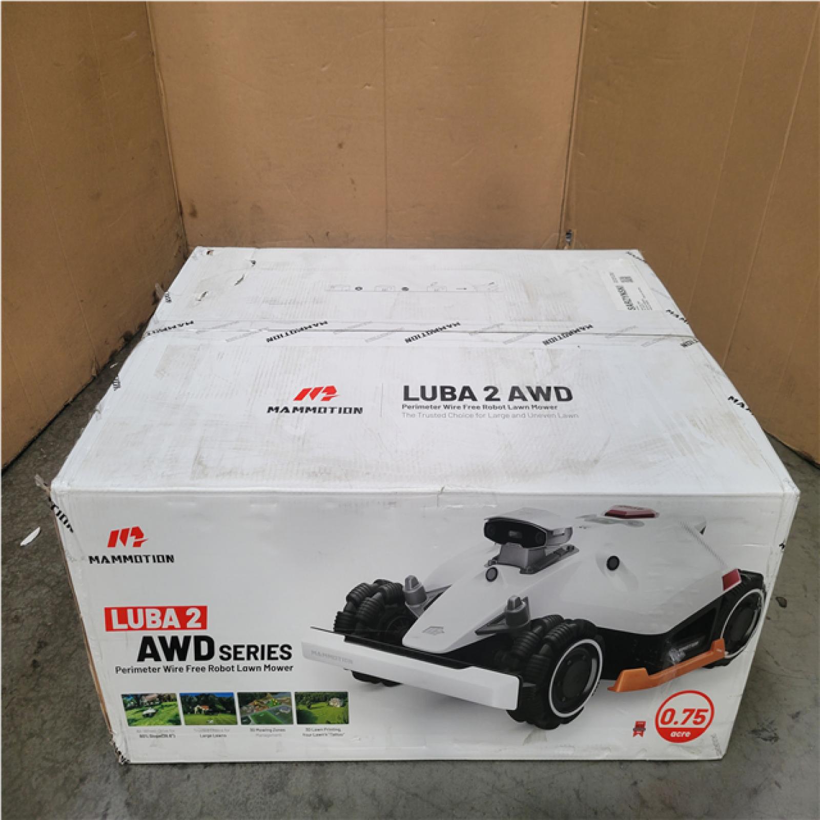 CALIFORNIA NEW MAMMOTION LUBA 2 AWD SERIES ROBOT LAWN MOWER