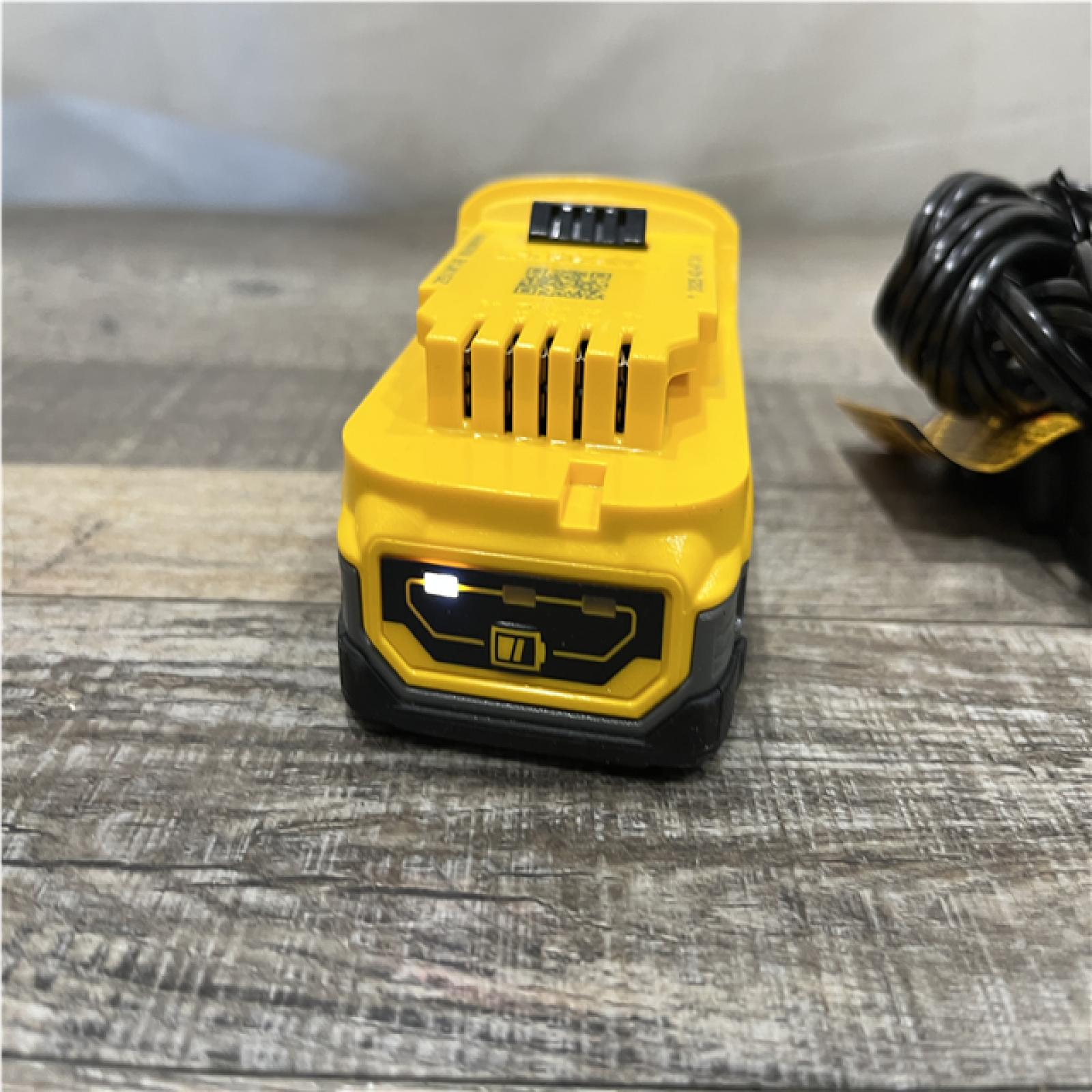 AS-IS DEWALT 20V MAX XR POWERSTACK Lithium-Ion Battery Starter Kit with 1.7Ah Battery and Charger
