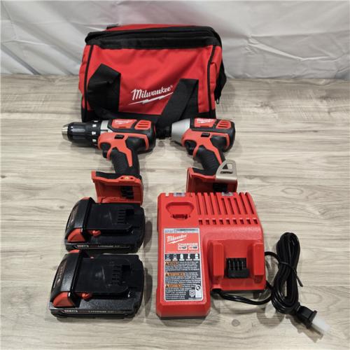 GOOD! - Milwaukee 18V Cordless Brushed 2-Tool Drill/Driver and Impact Driver Kit