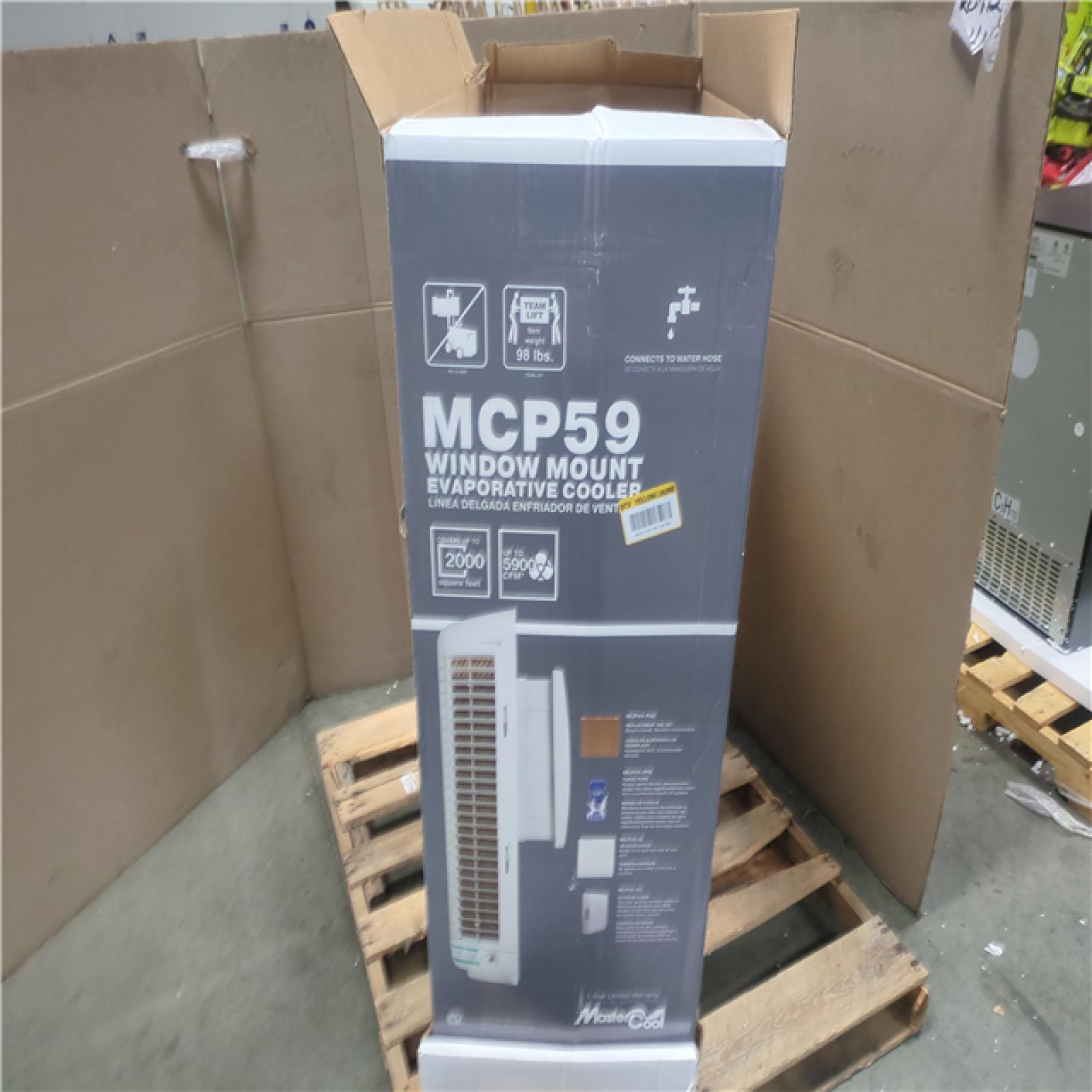 CALIFORNIA LIKE-NEW MASTER COOL MCP59 WINDOW MOUNT EVAPORATIVE COOLER