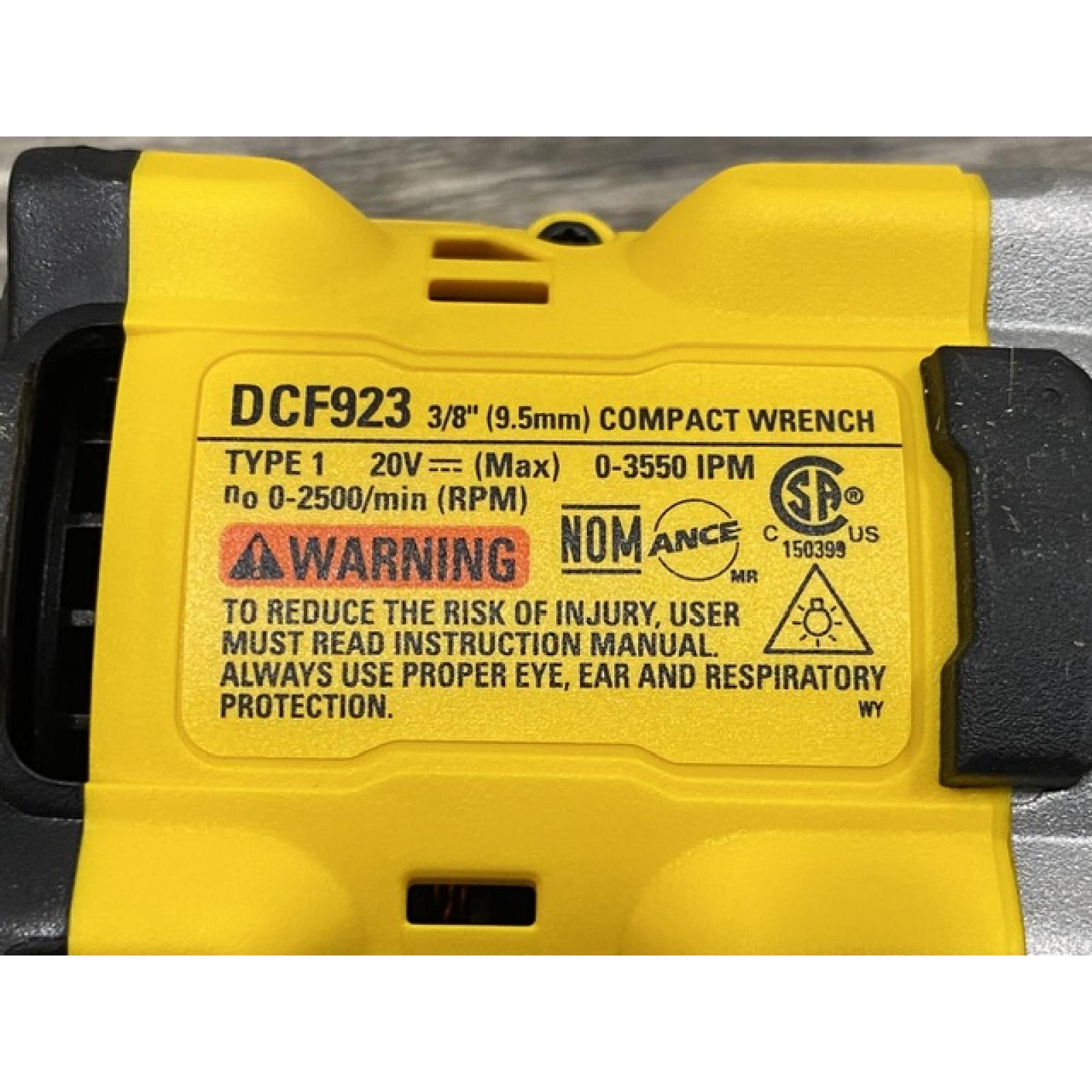 AS-IS DEWALT ATOMIC 20V MAX Cordless Brushless 3/8 in.Variable Speed Impact Wrench (Tool Only)