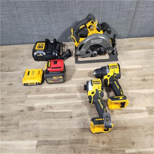 HOUSTON LOCATION - AS-IS DEWALT 3 TOOL COMBO KIT W/ (2) BATTERY & CHARGER