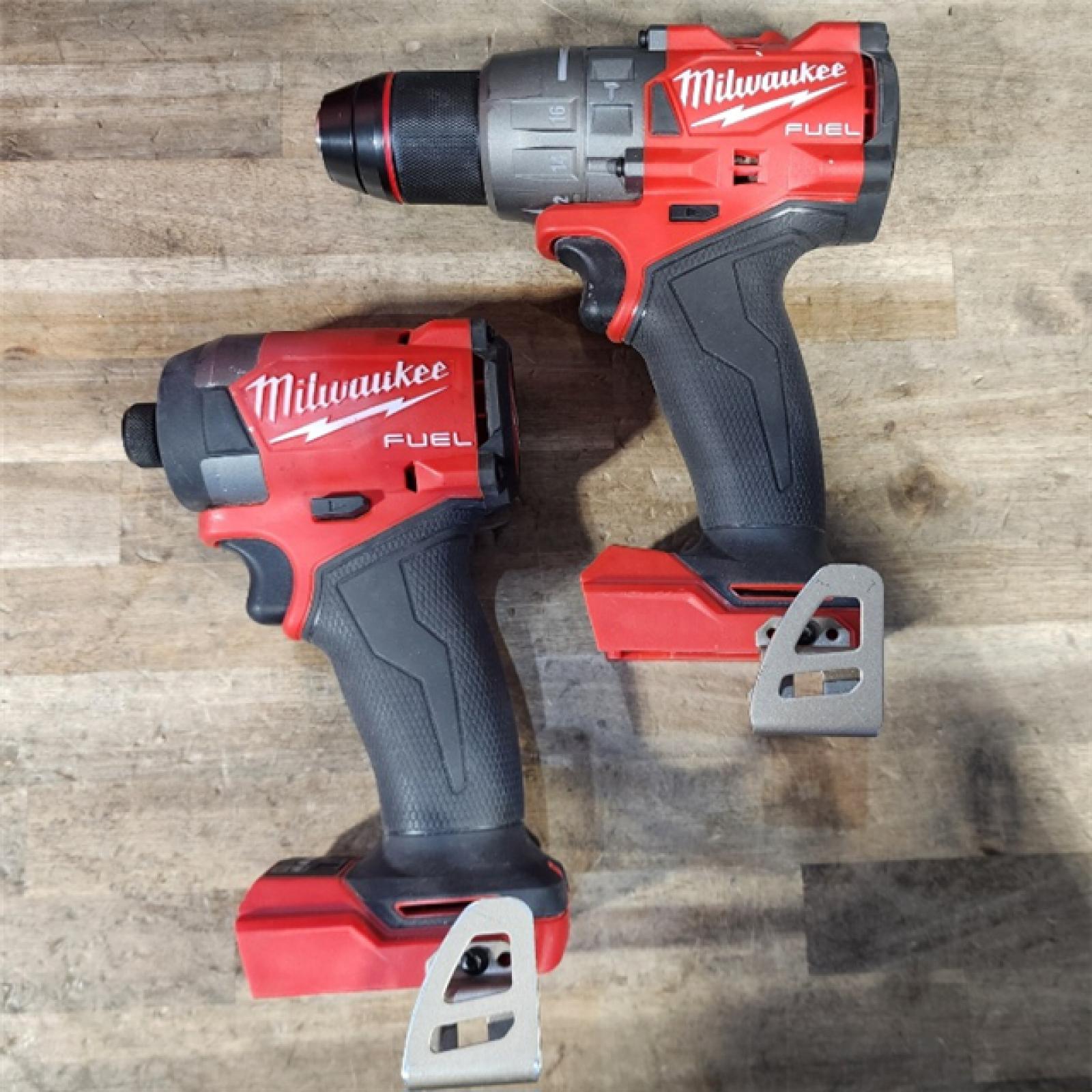 HOUSTON LOCATION - AS-IS MILWAUKEE FUEL 18V Lithium-Ion Brushless Cordless Hammer Drill and Impact Driver Combo Kit