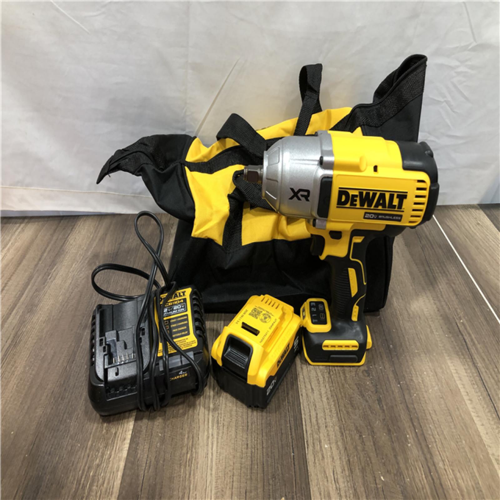 AS-IS DEWALT 20V MAX Lithium-Ion Cordless 1/2 in. Impact Wrench Kit