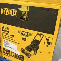 Dallas Location - As-Is DEWALT 21 in. 150cc Briggs and Stratton 625ex Engine Rear Wheel Drive 2-in-1 Gas Self Propelled Walk Behind Lawn Mower