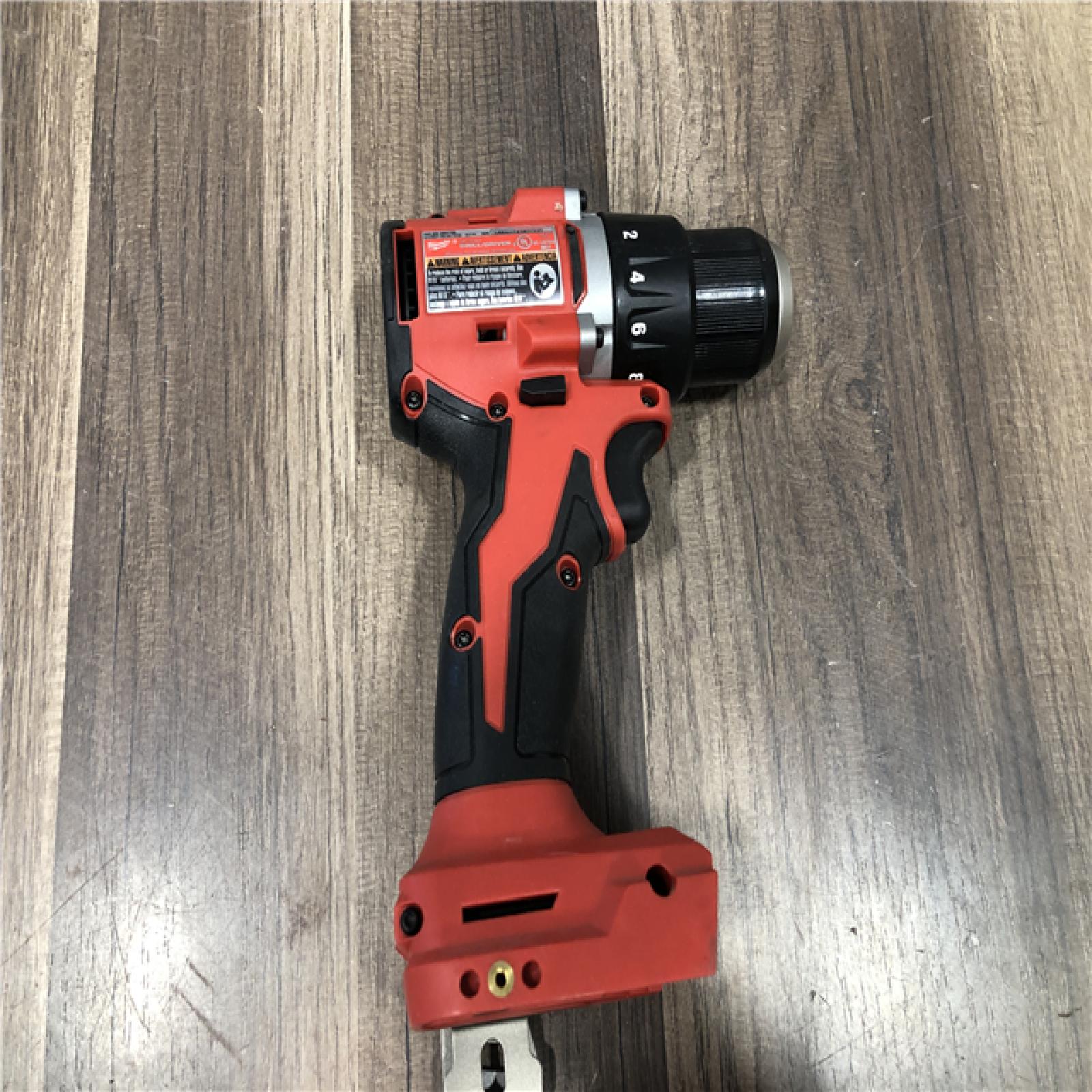 AS-IS Milwaukee 18V Lithium-Ion Brushless Cordless 1/2 in. Compact Drill/Driver (Tool-Only)