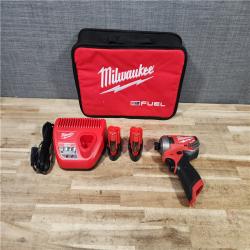 HOUSTON LOCATION - AS - IS Milwaukee FUEL SURGE 12V Lithium-Ion Brushless Cordless 1/4 in. Hex Impact Driver Compact Kit