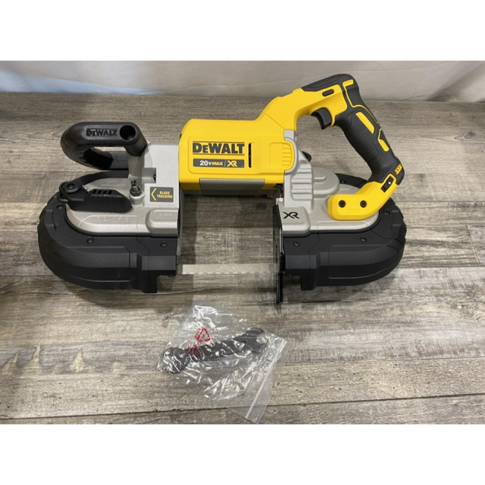 AS-IS DEWALT 20-Volt MAX Lithium-Ion Cordless Brushless Deep Cut Band Saw (Tool-Only)