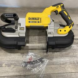 AS-IS DEWALT 20-Volt MAX Lithium-Ion Cordless Brushless Deep Cut Band Saw (Tool-Only)