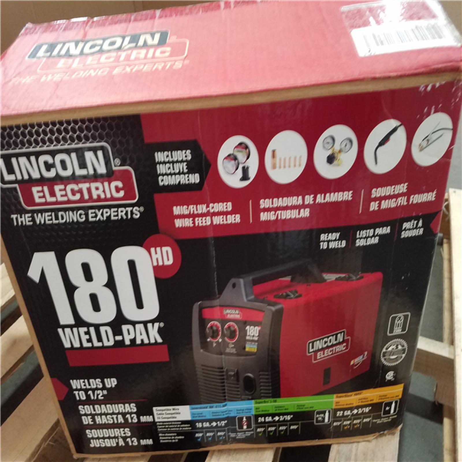 CALIFORNIA AS-IS LINCOLN ELECTRIC 180 WELD PAK