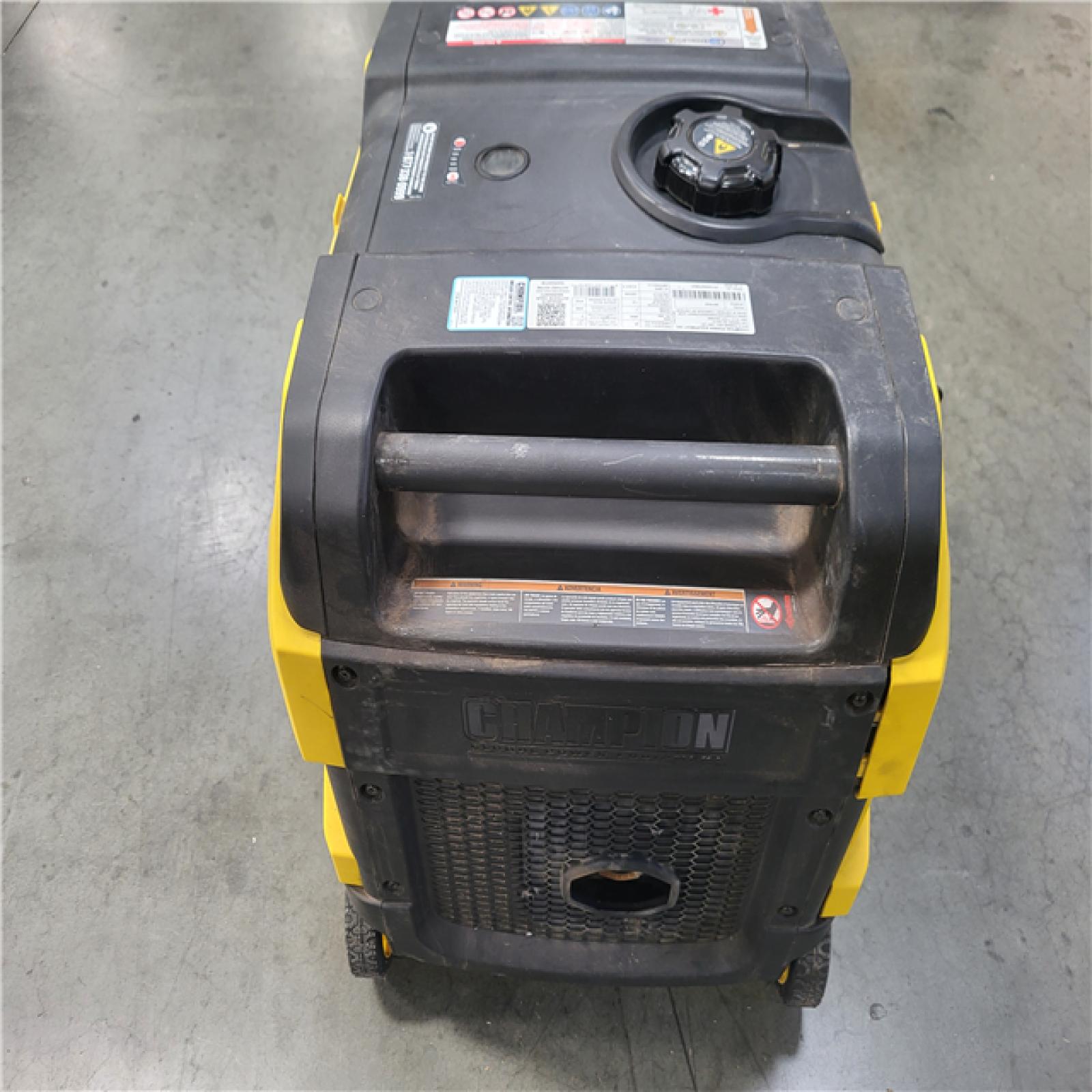 CALIFORNIA AS-IS CHAMPION 6500-Watt Recoil Start Gasoline and Propane Powered Dual Fuel Inverter Portable Generator