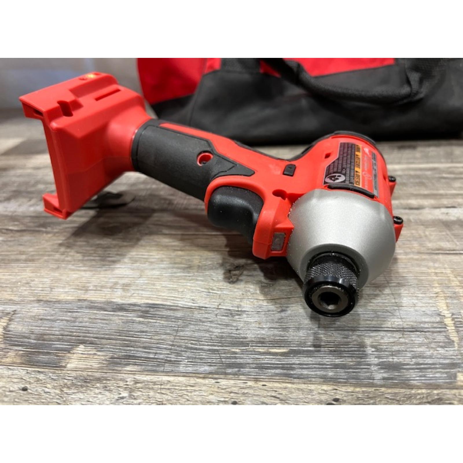 AS-IS Milwaukee 18-Volt Lithium-Ion Compact Brushless Cordless 1/4 in. Impact Driver Kit