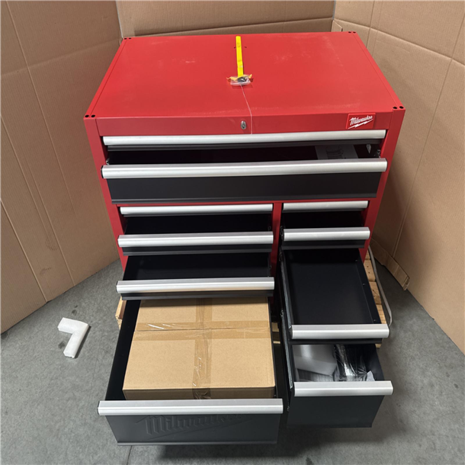 CALIFORNIA AS IS MILWAUKEE 10 DRAWER BASE ONLY TOOLBOX