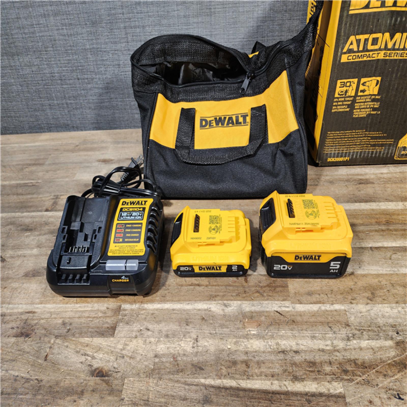 HOUSTON LOCATION - AS-IS DEWALT ATOMIC 20V MAX Lithium-Ion Cordless 2-Tool Combo Kit