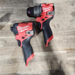 HOUSTON LOCATION - AS-IS Milwaukee 3497-22 12V Brushless Hammer Drill and Impact Driver Combo Kit