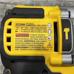 AS-IS DEWALT 20V MAX Cordless Brushless Hammer Drill/Driver 2 Tool Combo Kit