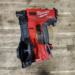 HOUSTON LOCATION - AS-IS (APPEARS LIKE NEW) Milwaukee M18 FUEL 18-Volt Lithium-Ion Brushless Cordless Coil Roofing Nailer (Tool Only)