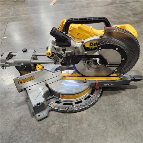 As-Is  DEWALT 60V Lithium-Ion Brushless Cordless 12 in. Sliding Miter Saw (Tool Only)