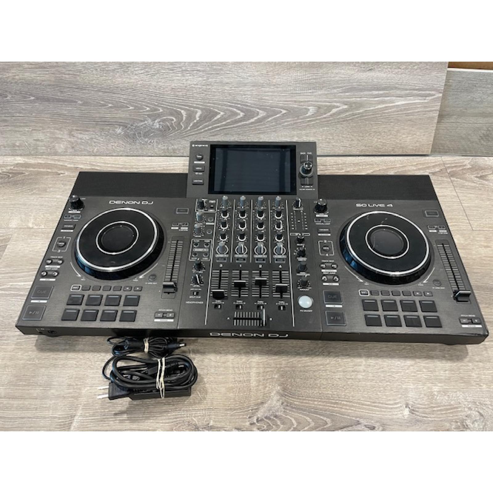 AS-IS Denon DJ SC LIVE 4-4Deck Professional Standalone DJ Controller with Streaming Access