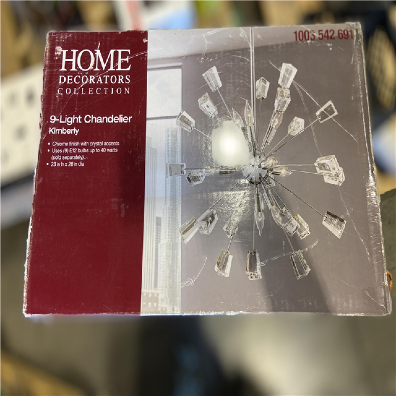 NEW! - Home Decorations Collection 9-Light Chandelier Kimberly