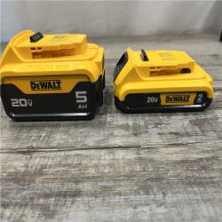 AS-IS DEWALT 20V MAX Lithium-Ion Battery Kit with 5.0Ah and 2.0Ah Battery and Charger