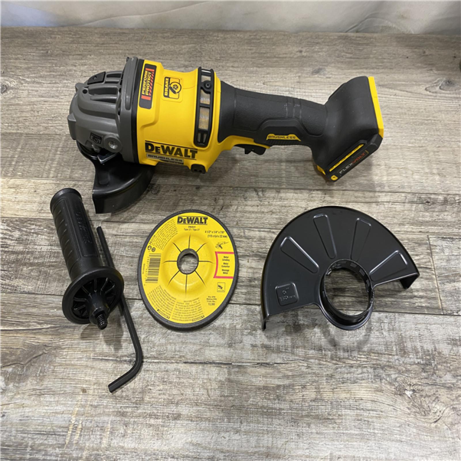 AS-IS DEWALT 60V MAX Cordless Brushless 4.5 in. to 6 in. Small Angle Grinder with Kickback Brake (Tool Only)