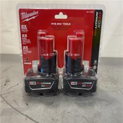 New! - Milwaukee M12 12-Volt Lithium-Ion XC Extended Capacity 3.0Ah Battery Pack (2-Pack)