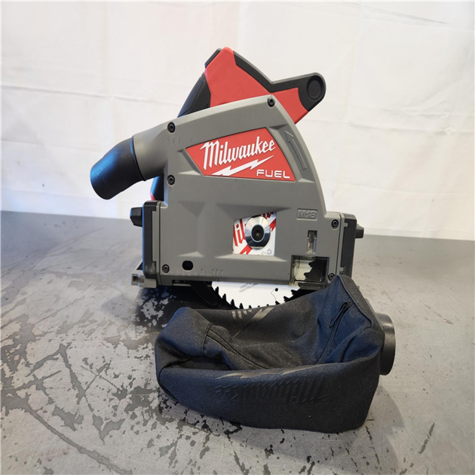 AS-IS- Milwaukee M18 FUEL 18V Lithium-Ion Cordless Brushless 6-1/2 in. Plunge Cut Track Saw (Tool-Only)