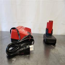 AS-IS- Milwaukee 12-Volt Lithium-Ion XC High Output 5.0 Ah Battery Pack with Charger Starter Kit