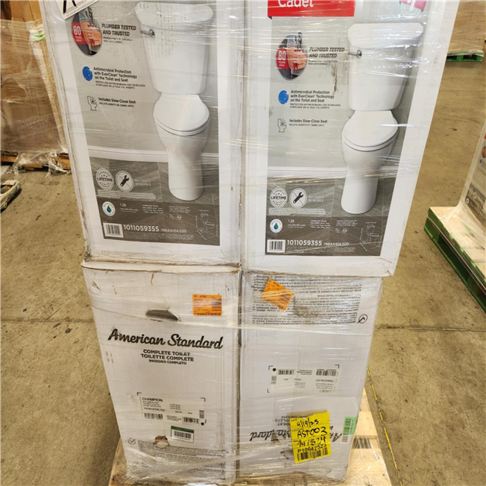 Phoenix Location AS-IS Mixed American Standard Toilet Pallet (6-Total)