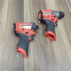 AS-IS Milwaukee 3497-22 12V Brushless Hammer Drill and Impact Driver Combo Kit